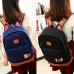 Backpack Women Cute School Cat earShoulder Bag Rucksack Canvas Travel bags