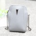 Woman PU Crocodile pattern chain bag Phone Bag Clutch Bag Crossbody Bag