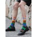 Women Midnight squirrel Paitings Cotton Crew Socks