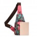 Brenice National Floral Summer Light Women Chest Bag Sling Bag Shoulder Crossbody Bag