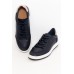 Ajax Navy Star Leather Sneaker