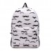 Unisex Canvas Printed Backpack