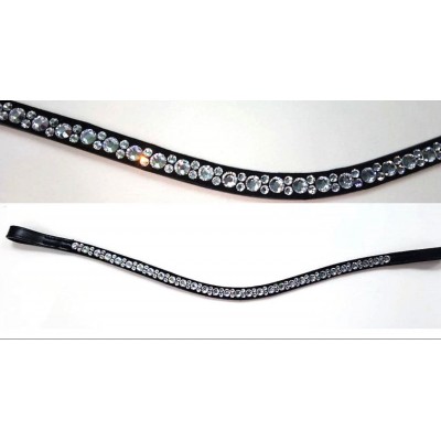 Silver Hot Fix Crystal Browband